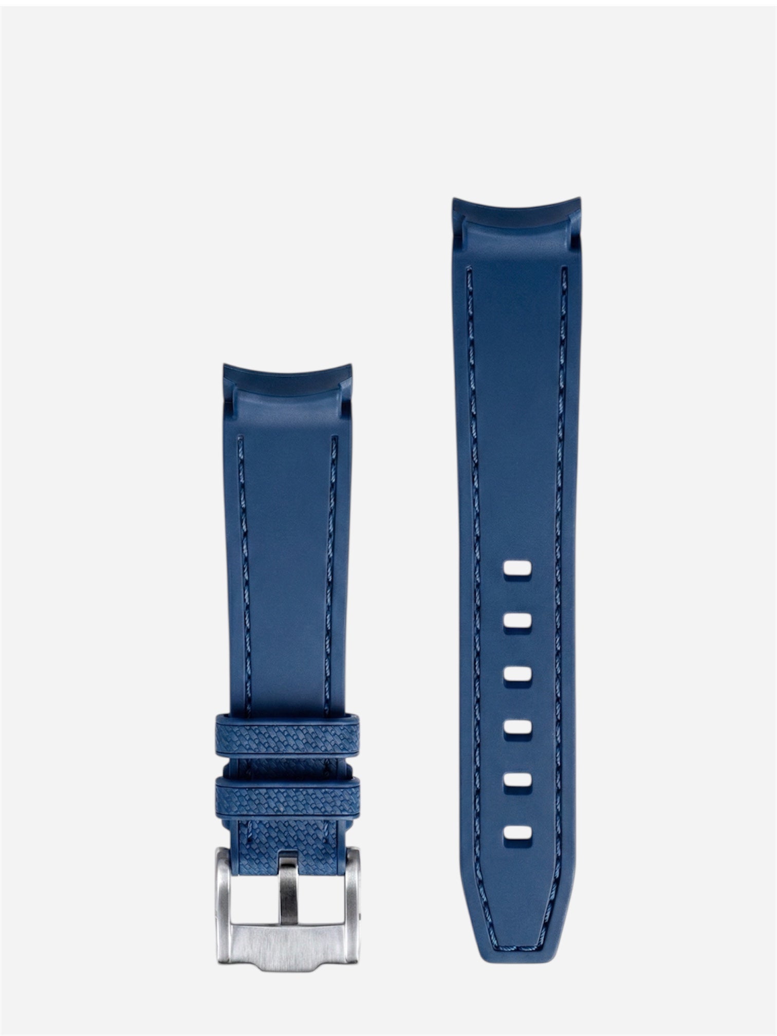 Blue-blue-Stitch-Rubber-Strap-20mm-Curve-back