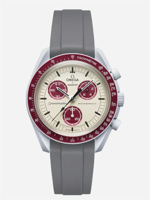 Dark Gray Rubber Strap for Omega x Swatch Mission to Pluto