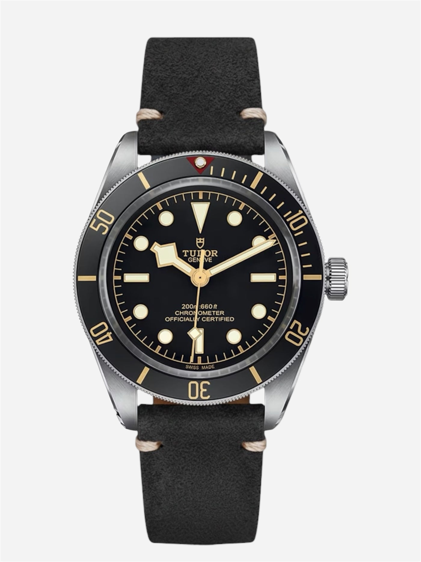 Genuine Leather Strap for Tudor Black Bay 58 Black