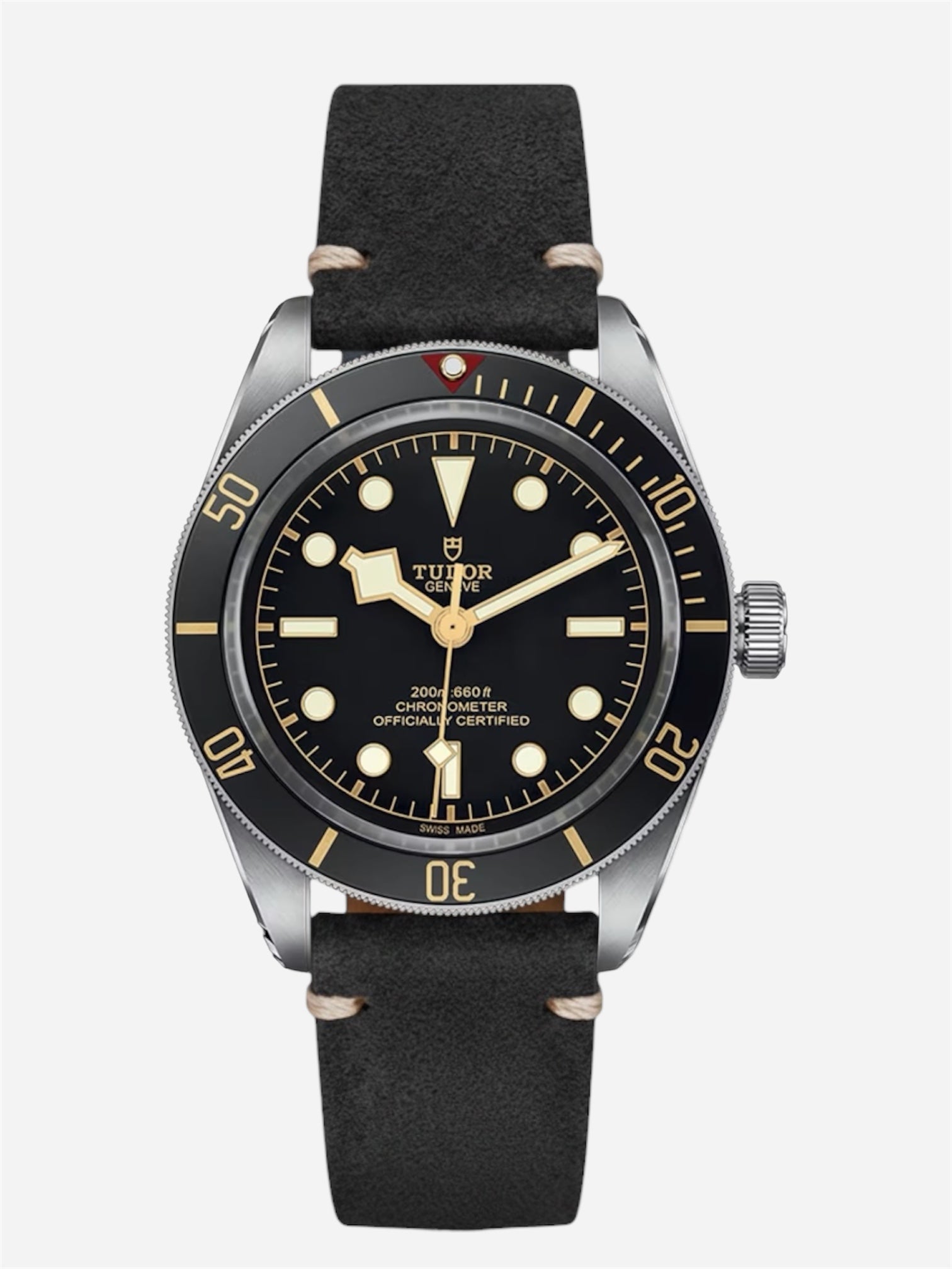 Genuine Leather Strap for Tudor Black Bay 58 Black
