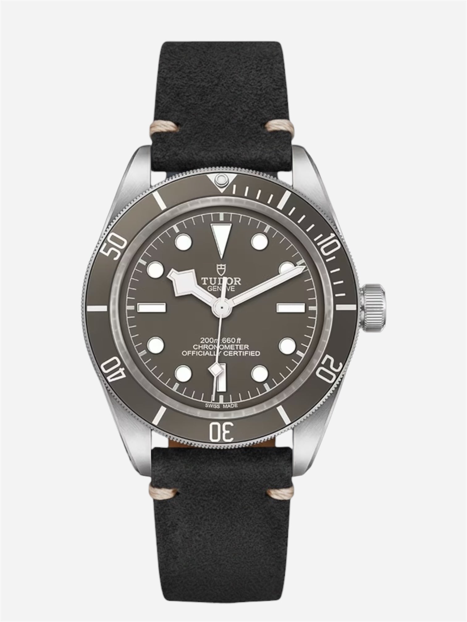 Genuine Leather Strap for Tudor Black Bay 58 Gray