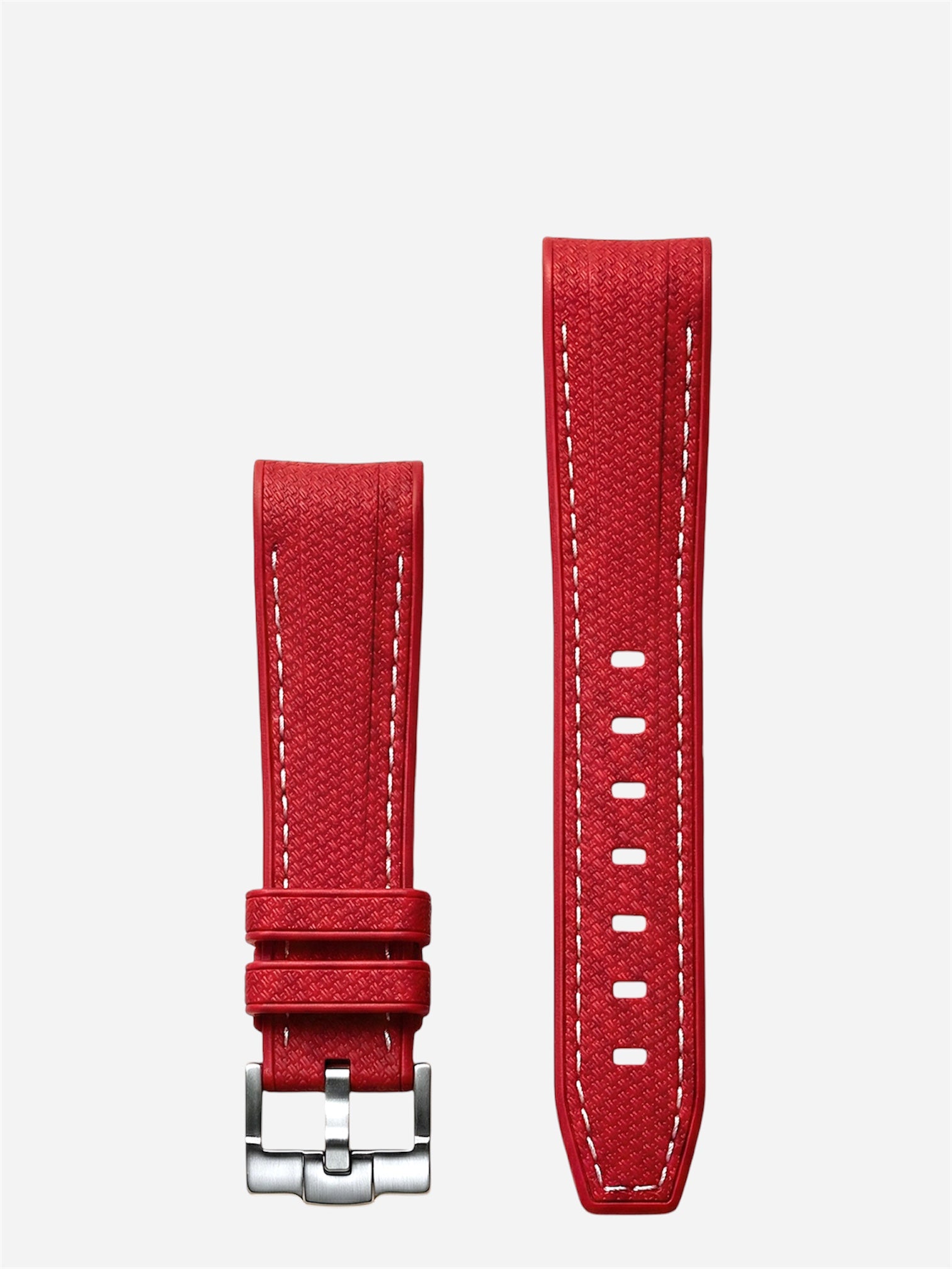 Red Stitch Rubber Strap for Omega x Swatch Mission to Mars