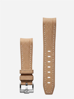 Light Brown Stitch Rubber Strap for Omega x Swatch Mission to Jupiter