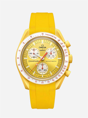 Yellow Rubber Strap for Omega x Swatch Mission to Sun