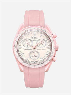Pink Rubber Strap for Omega x Swatch Mission to Venus