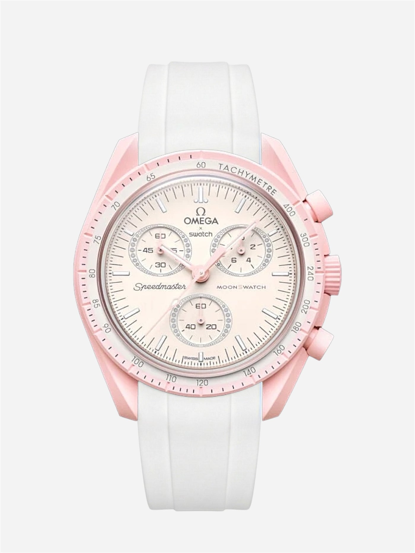 White Rubber Strap for Omega x Swatch Mission to Venus