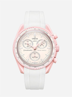 White Rubber Strap for Omega x Swatch Mission to Venus