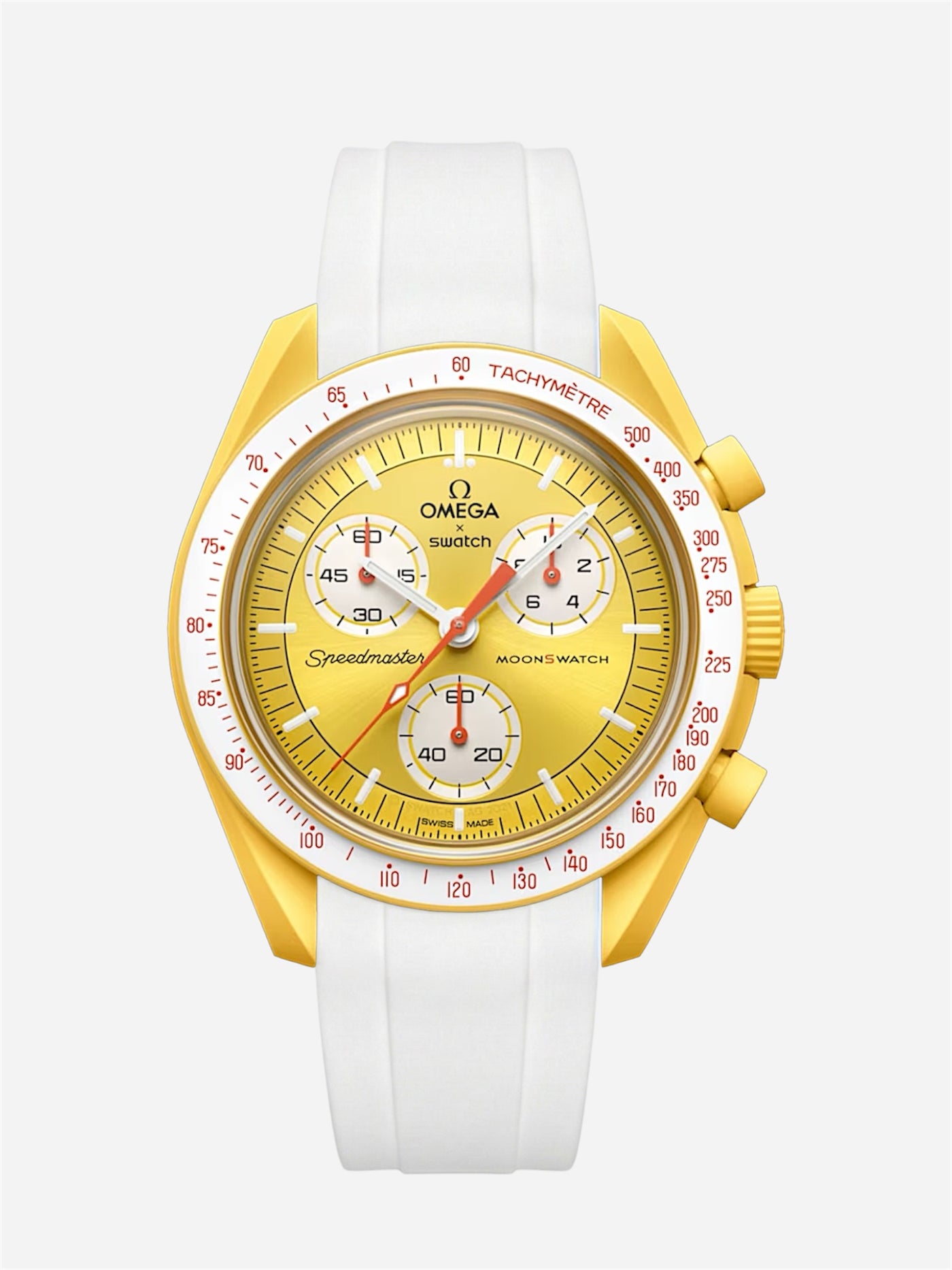 White Rubber Strap for Omega x Swatch Mission to Sun