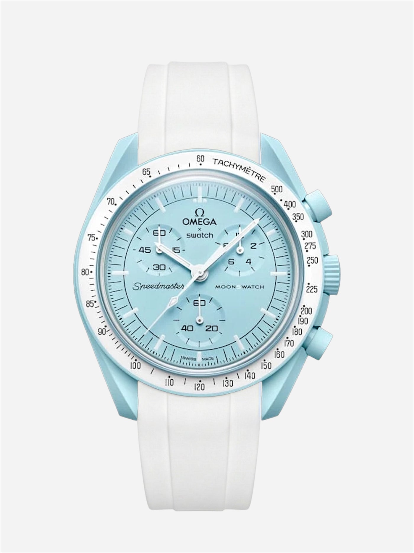 White Rubber Strap for Omega x Swatch Mission to Uranus