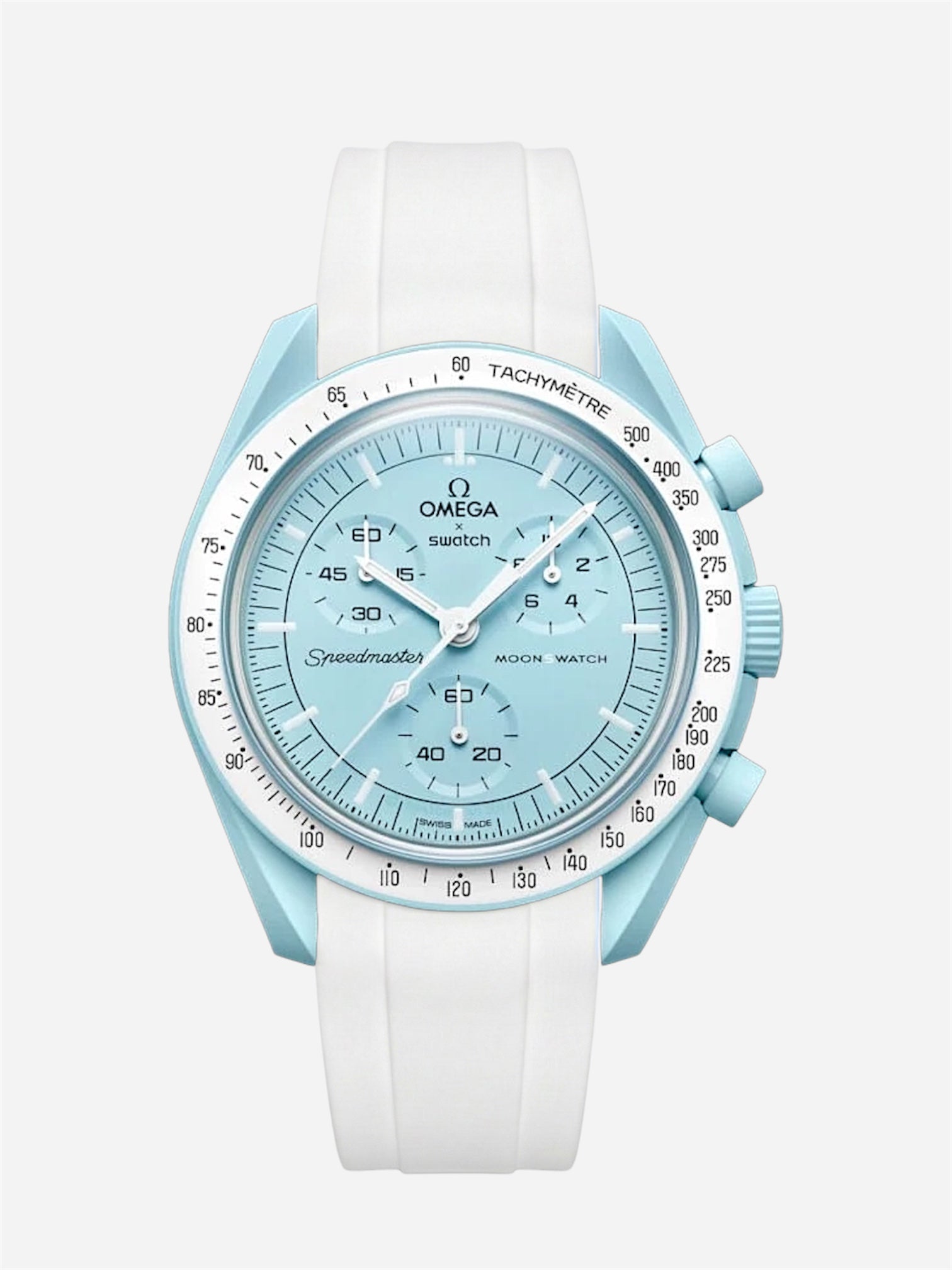 White Rubber Strap for Omega x Swatch Mission to Uranus