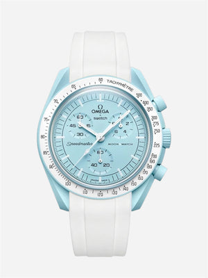 White Rubber Strap for Omega x Swatch Mission to Uranus