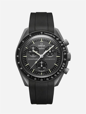 Black Rubber Strap for Omega x Swatch Mission to Mercury
